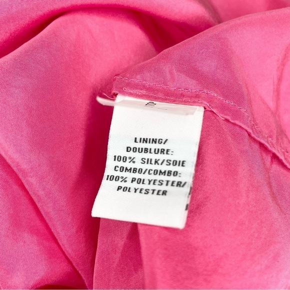 Diane Von Furstenberg DVF Hot Pink Barbie Silk Spaghetti Strap Tank Top Large - Picture 7 of 13